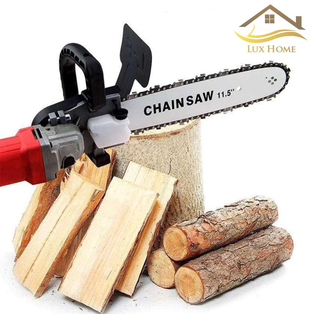Lưỡi cưa xích gắn máy mài cầm tay - CHAIN SAW LOẠI 1 - Có bình tra nhớt tự động - Bộ lưỡi cưa xích