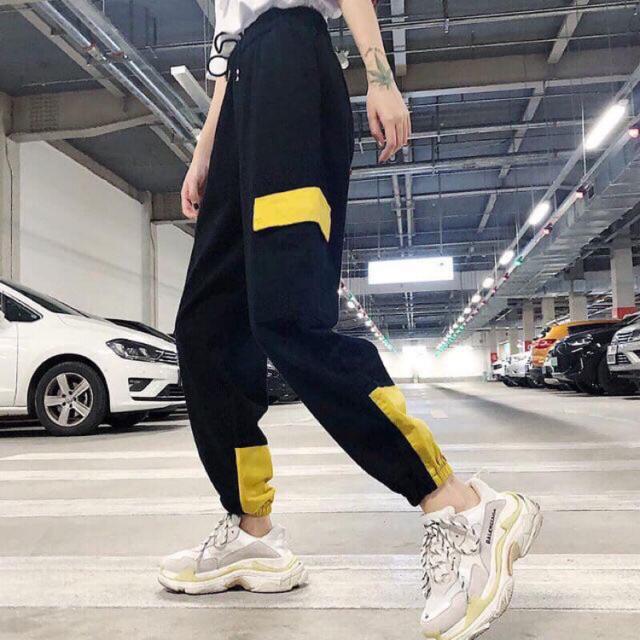 50K - QUẦN KAKI JOGGER TÚI HỘP UNISEX PHỐI MÀU NAM NỮ