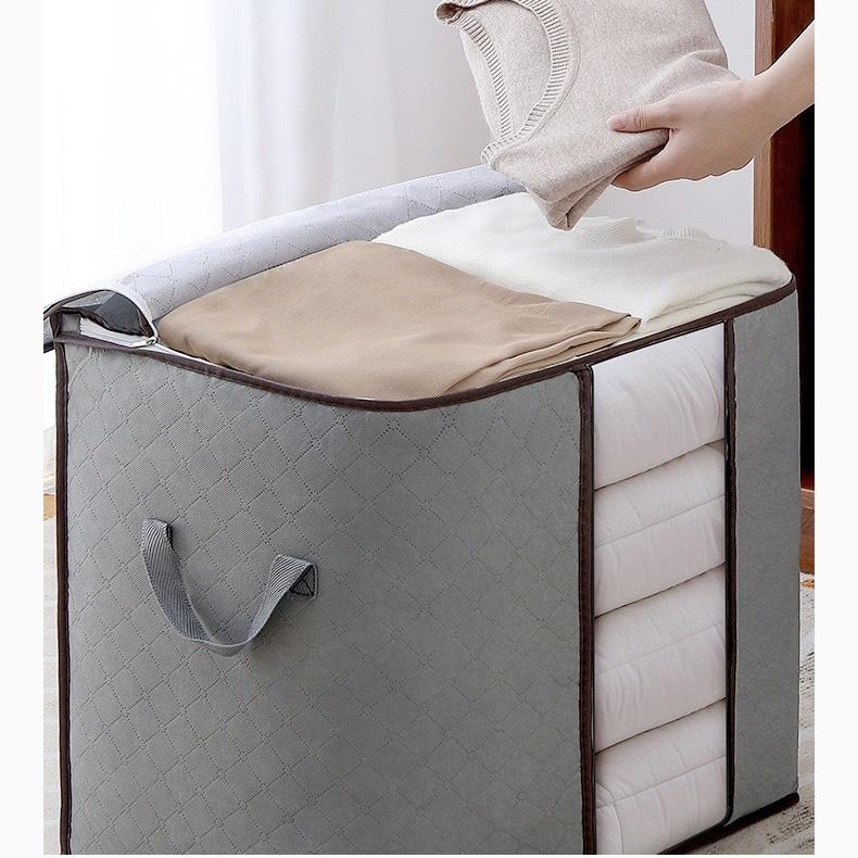 Túi vải đựng quần áo, chăn màn cỡ lớn vải không dệt hút ẩm dày dặn chắc chắn