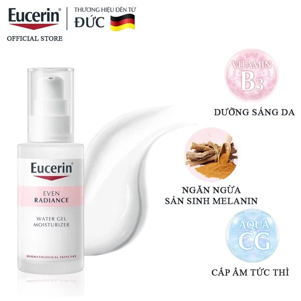 Gel cấp ẩm, dưỡng sáng da Eucerin Even Radiance Water Gel Moisturizer 50ml