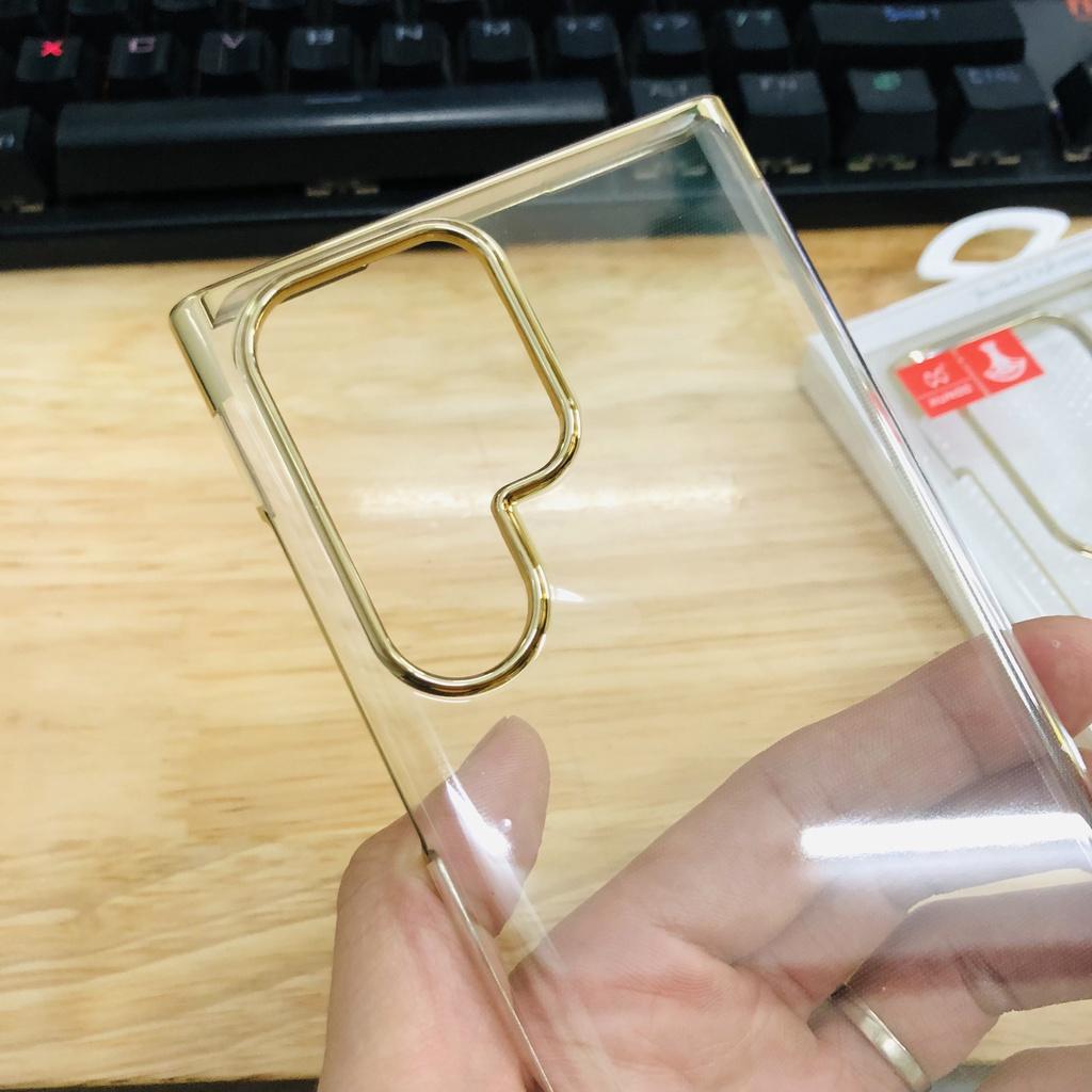 Ốp lưng dành cho SamSung Galaxy S22 Ultra chính hãng XUNDD trong suốt viền xi, không ố vàng- Hàng nhập khẩu