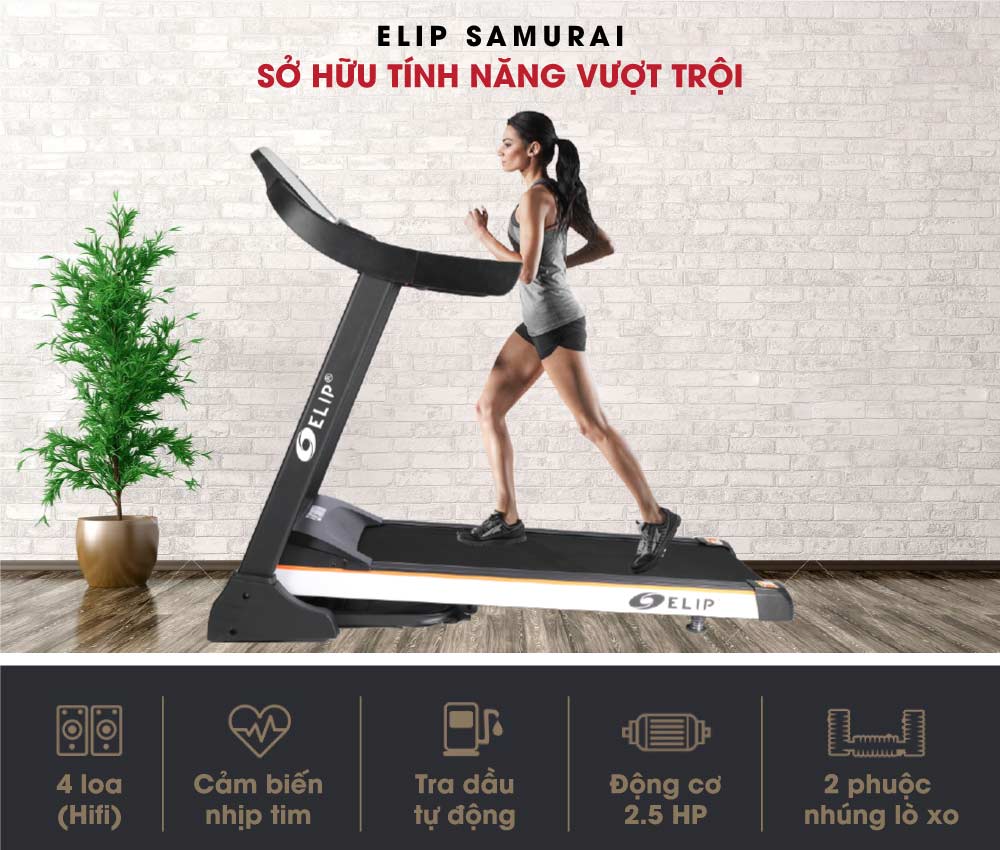 Máy Chạy Bộ Điện Đơn Năng ELIP Samurai