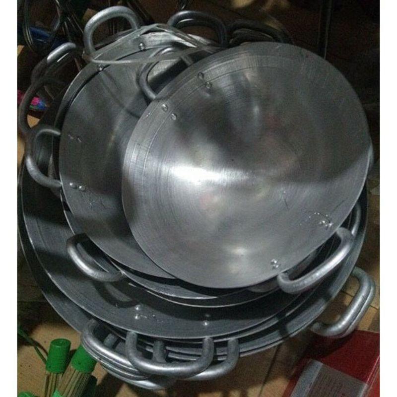 Chảo nhôm nện - nhôm gò sâu lòng hàng dày dặn