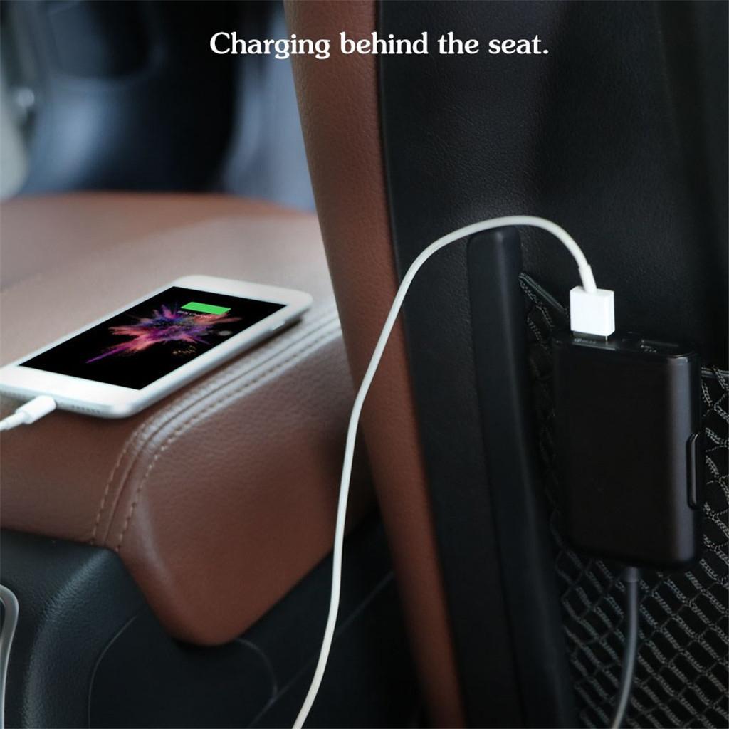 Universal Car Charger Power Supply Cord with .0 4 USB Ports Adapter