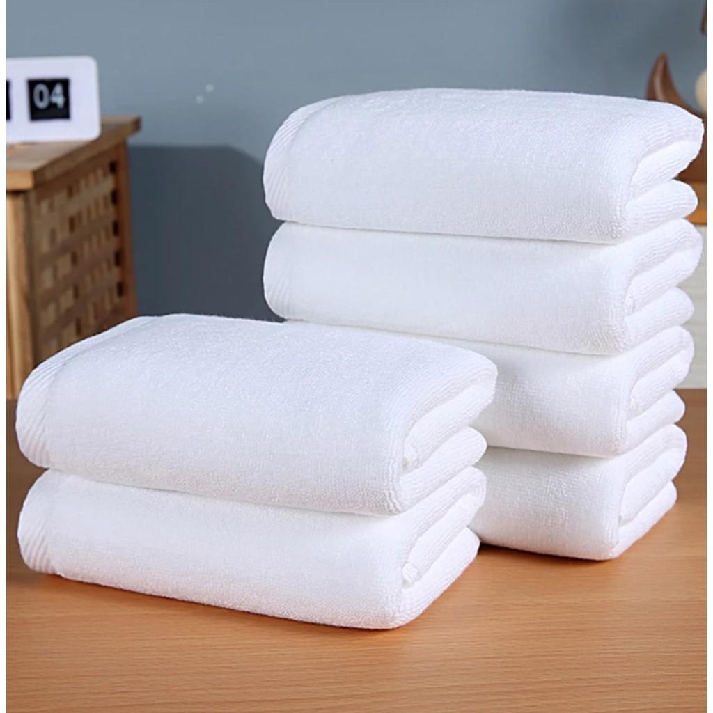 Khăn tắm trắng 50*100 cm, 210 gr