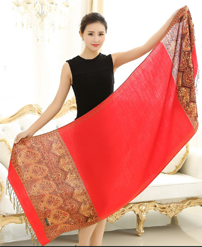 Khăn Pashmina Thêu Kim Tuyến – PMT905