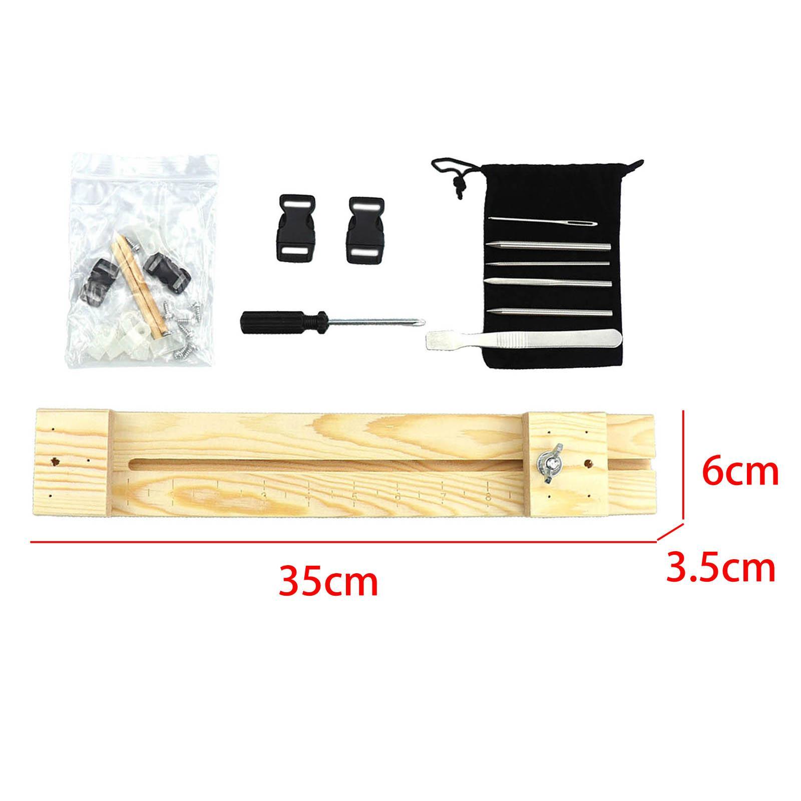Paracord Jig Bracelet Maker, Adjustable Length, with Buckle, Wristband Maker Paracord Braiding Weaving DIY Crafts Kit