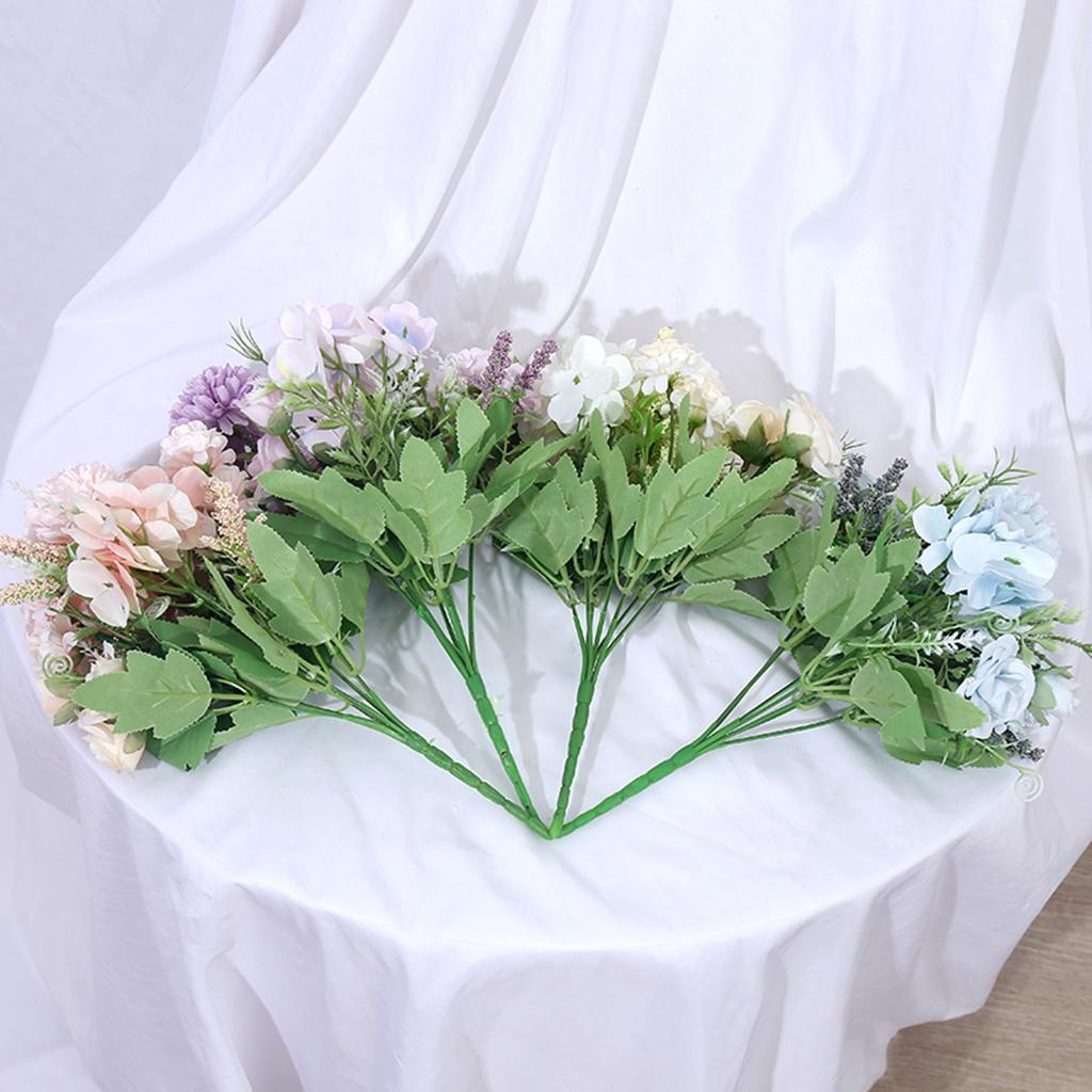 7 Branches Artificial Flowers Wedding Party Home