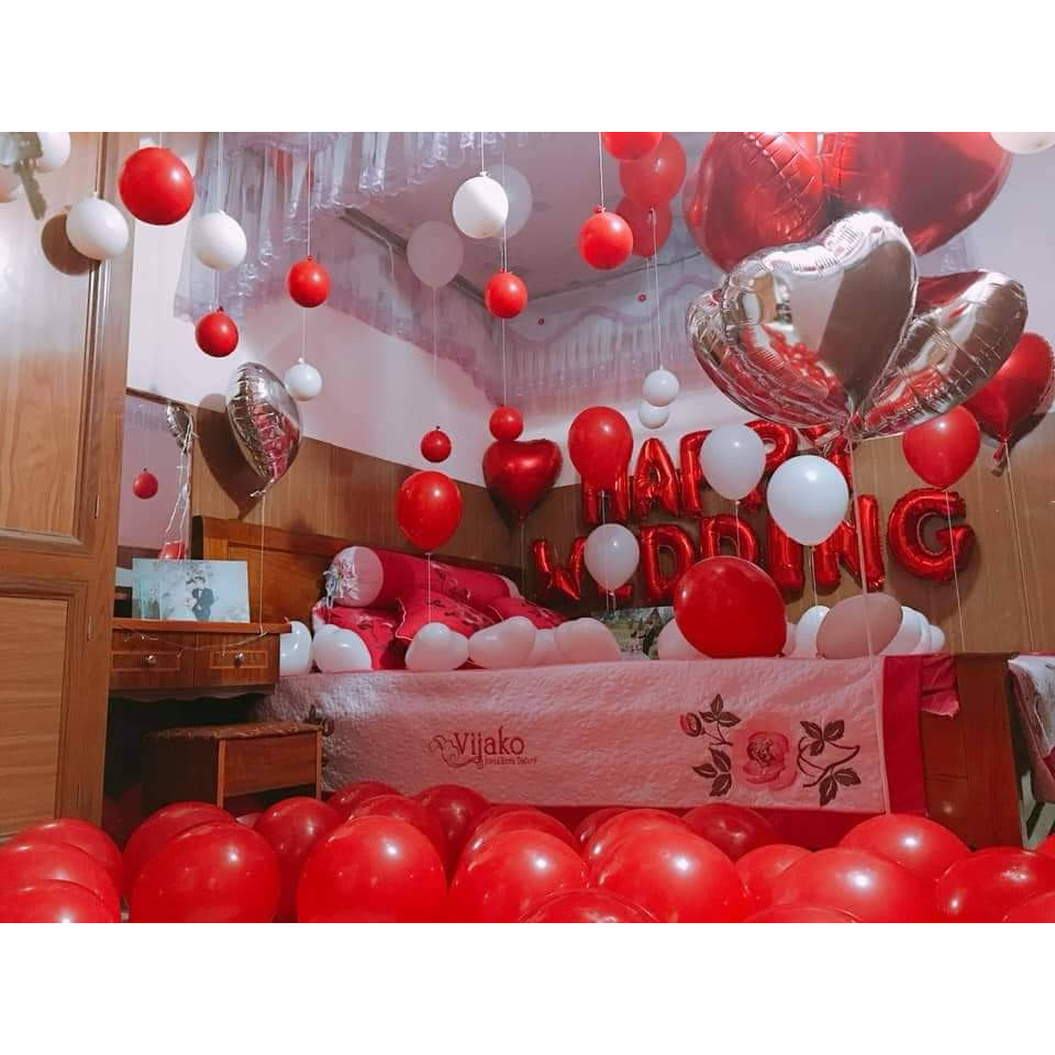 Set bóng trang trí phòng cưới ,phòng tân hôn đẹp 094