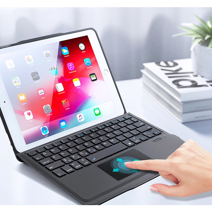 Bao da iPad Air 3 kèm bàn phím bluetooth có bàn di chuột Magic Keyboard TouchPad chính hãng Ducis