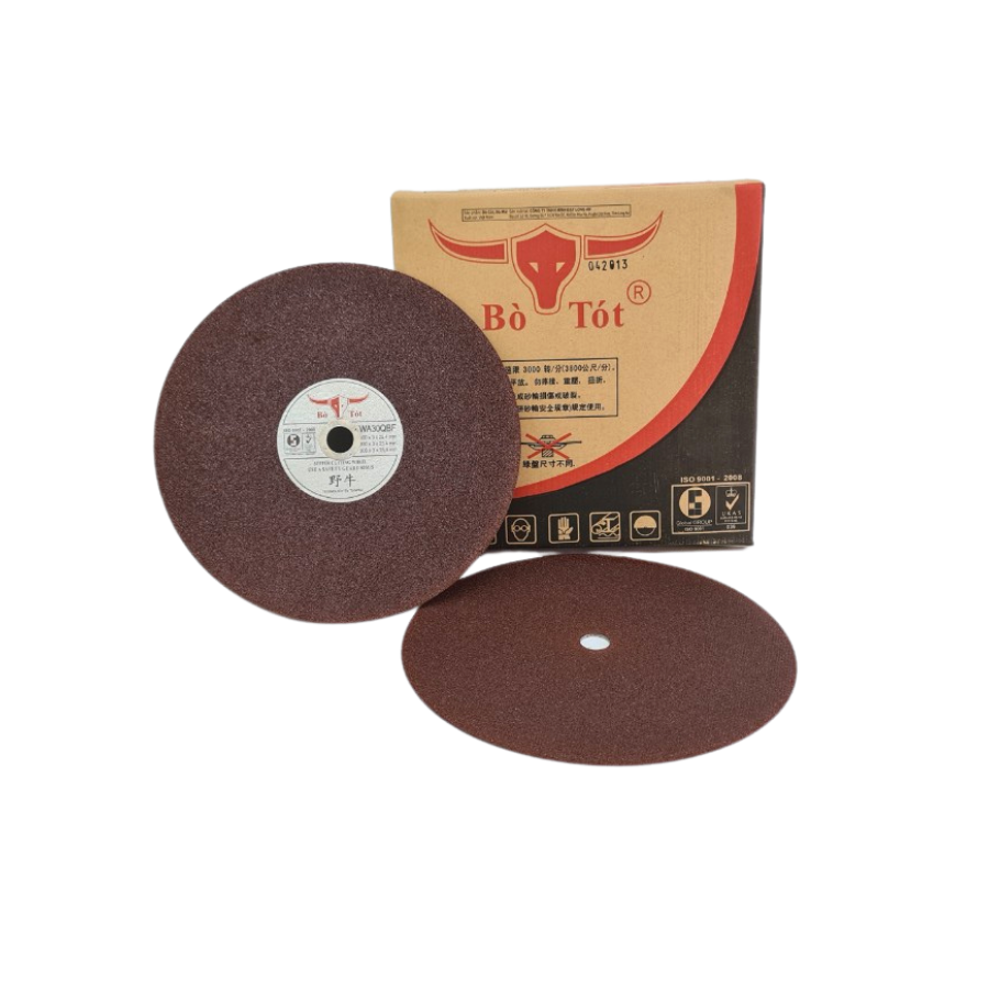 (10 Viên) Đá Cắt Bò Tót 350x3x25.4mm Chuyên Cắt Sắt Cắt Inox Sắc Bén, Cắt Không Bụi, Ít Hao Mòn | TOPWIN Official Store