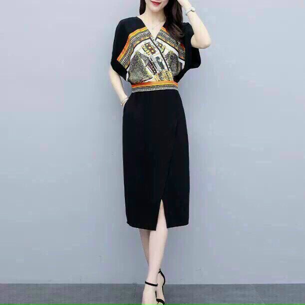 Đầm ôm body thổ cẩm sang chảnh NT4508