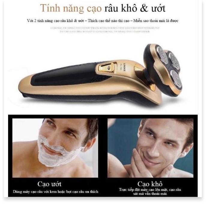 Máy cạo râu khô ướt đa năng 3 trong 1