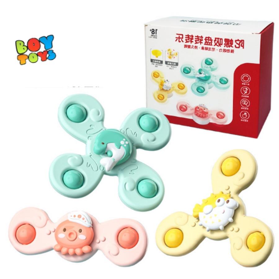 Đồ chơi con quay Spinner hình hoạt hình ngộ nghĩnh vui nhộn cho bé, chống nước, dán tường siêu chắc