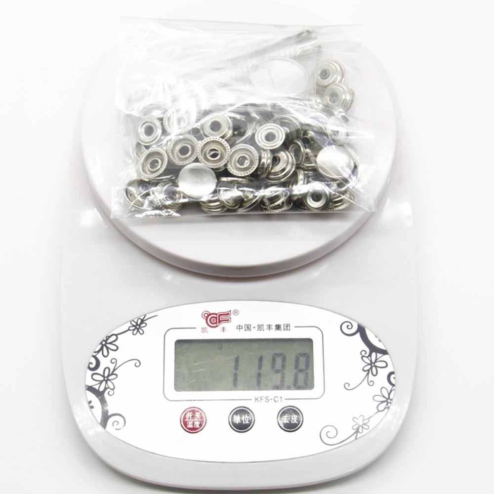 Bộ Nút bấm bằng kim loại 25 chiếc 15mm