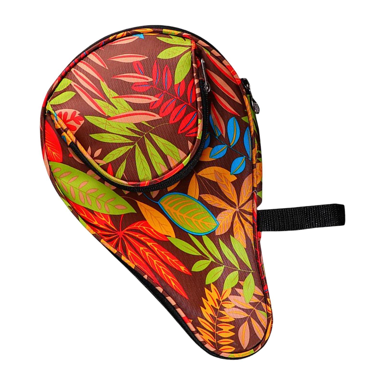 Table Tennis Racket Sleeve Oxford Cloth Wear Resistant Sturdy Zipper Drop Resistant Scratch Resistant Holder Paddle Case for Adult