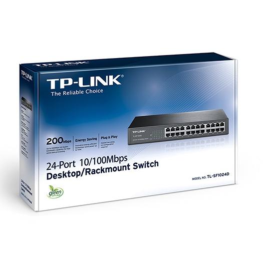 Bộ chia mạng TP-Link 24 Ports 10/100 chuẩn 13" TL-SF1024D - Hàng chính hãng