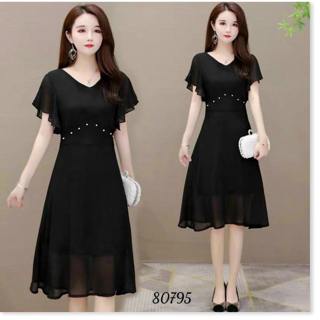 ĐẦM VOAN CHIFFON NGẮN TAY SANG TRỌNG THÍCH HỢP CHO BẠN ĐI DỰ TIỆC THỜI TRANG HQ99