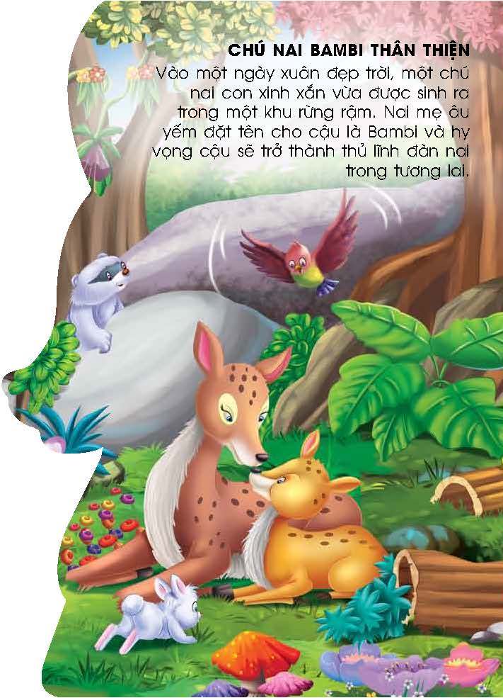 Combo Những Câu Chuyện Tuyệt Vời (4 Quyển): Chú Nai Bambi Thân Thiện + Bảy Chú Dê Con Và Chó Sói + Kiến Tốt Bụng Và Châu Chấu Lười Biến + Cuộc Phiêu Lưu Của Cậu Bé Rừng Xanh
