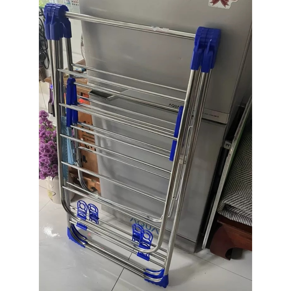 Giàn phơi quần áo Inox chữ A cao cấp, kiểu dáng Hàn Quốc