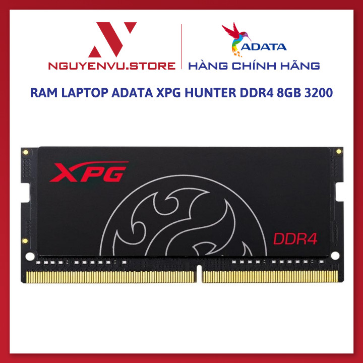 Ram Laptop Adata XPG Hunter DDR4 8GB 3200 Black (AX4S32008G20I-SBHT) - Hàng Chính Hãng