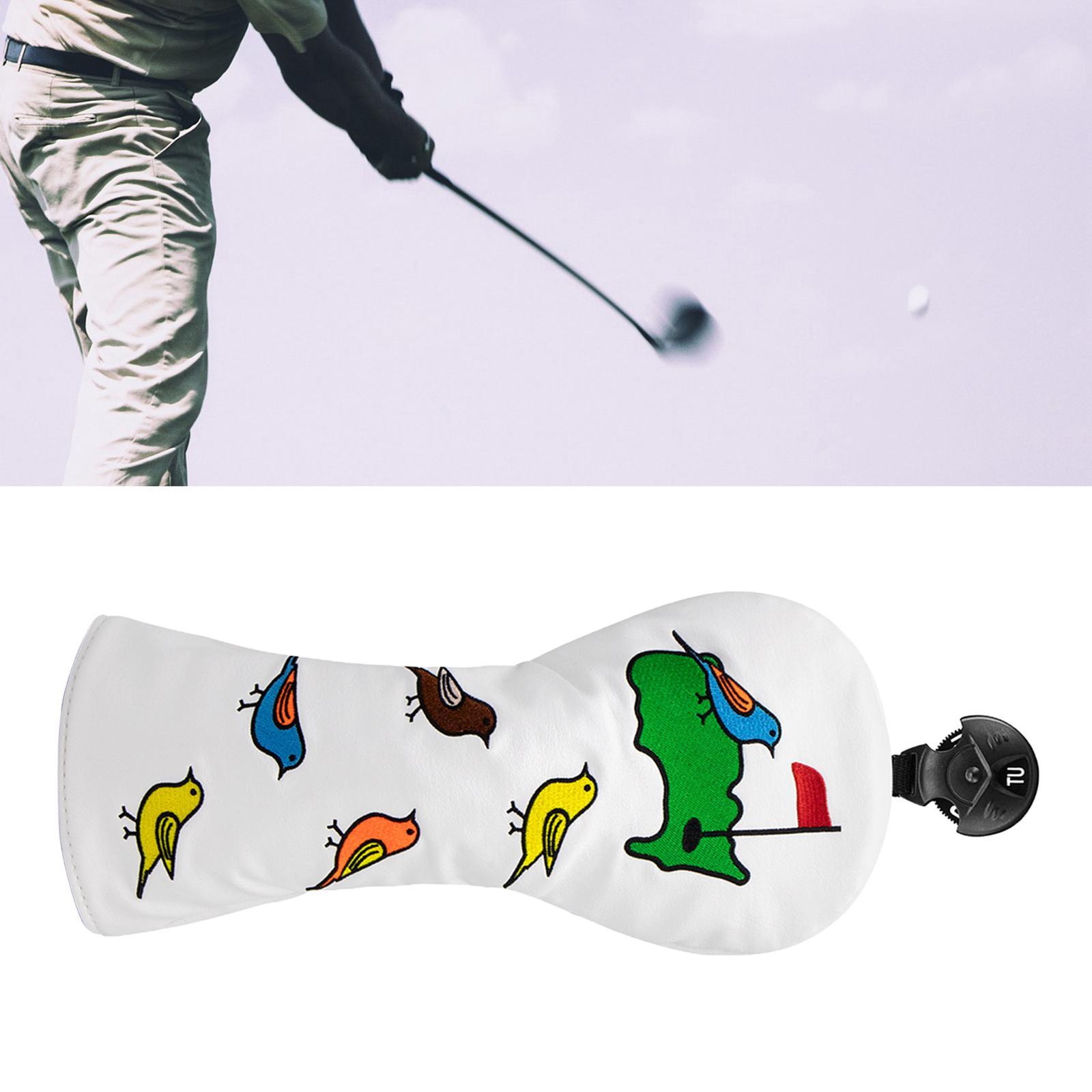 Durable Golf Wood Headcover with No. Tag Waterproof Case Golfer Accessories