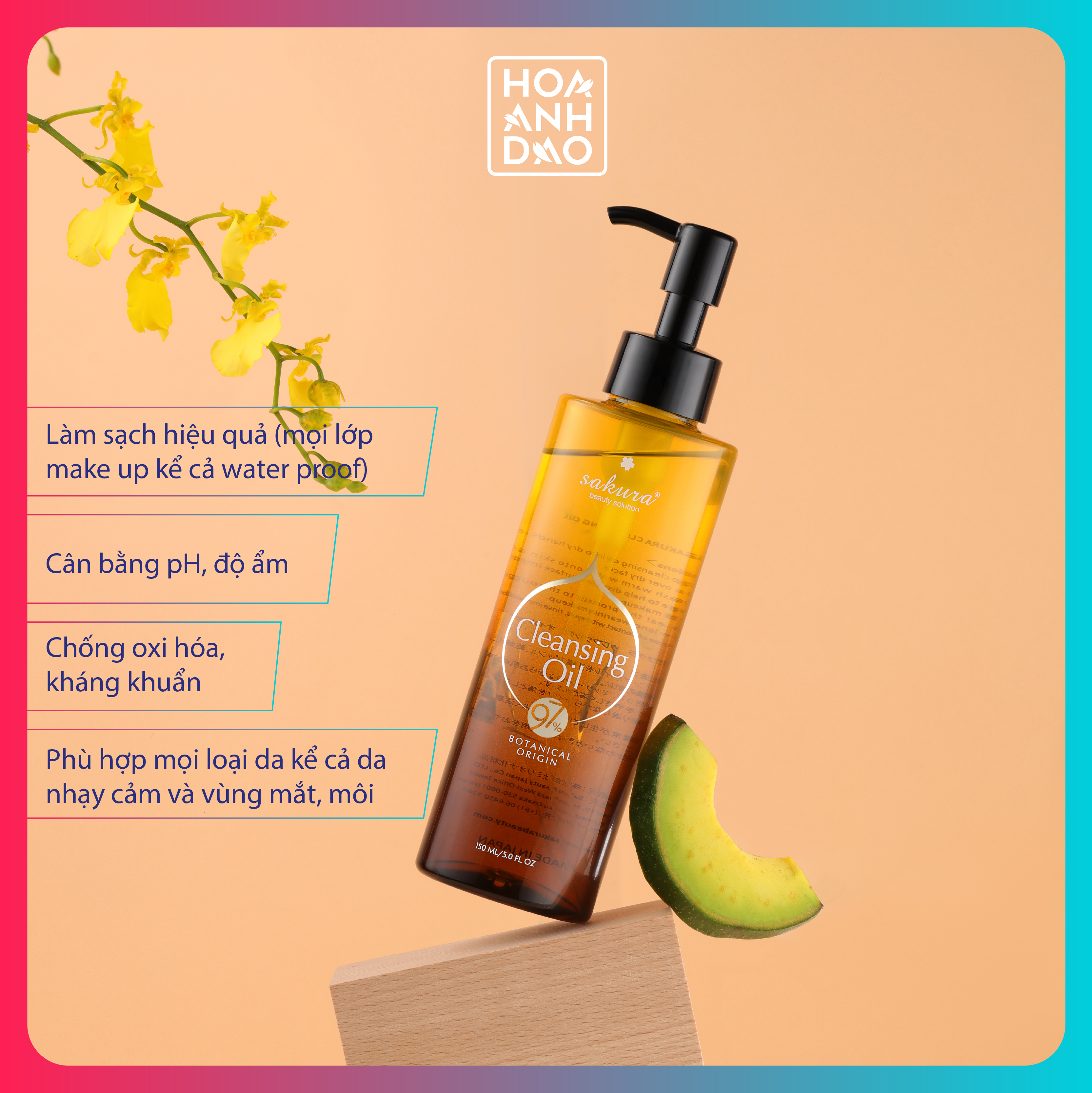 Dầu tẩy trang Sakura Cleansing Oil (150ml)