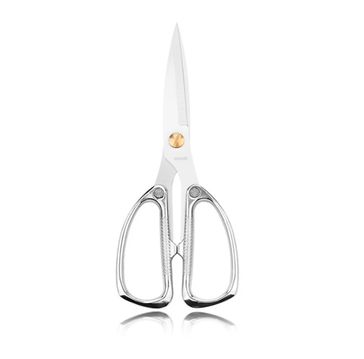 Kéo Nhật Kg810 Nội Địa Siêu Sắc, Kéo Cắt Gà, Cắt Vịt, Cắt Thịt Các Loại , Vải, Nhựa, Giấy Chất Liệu Inox304 - Hàng Chính Hãng - Bạc