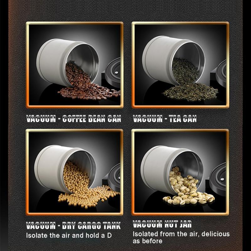 Hộp lưu trữ Hermetic bằng thép không gỉ, hộp đựng cà phê niêm phong chân không, ong cà phê cho hạt cà phê, trà, 1600ml