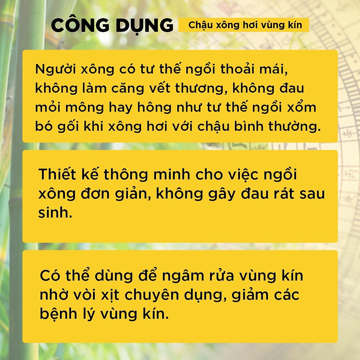 Combo chậu xông vệ sinh phụ nữ cho mẹ sau sinh