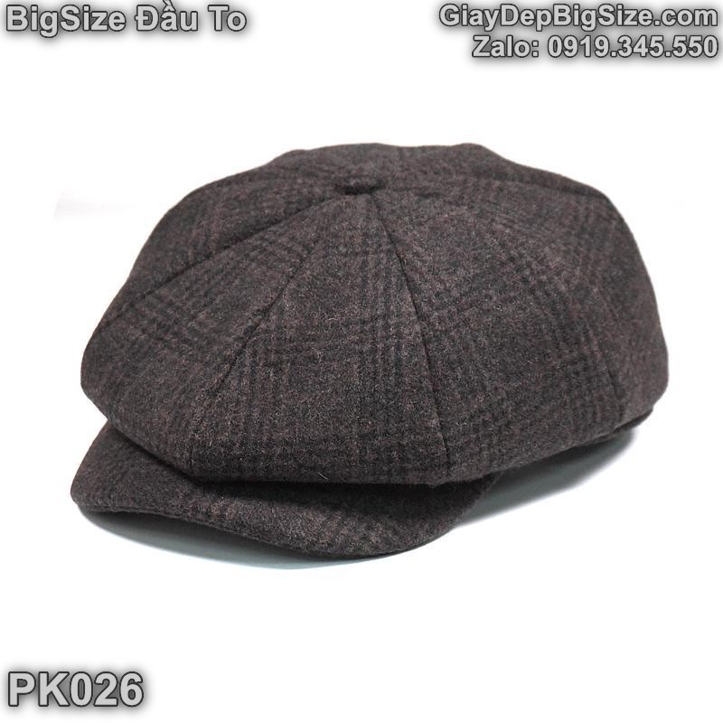 Mũ nồi, nón beret big size cỡ lớn cho nam đầu to (chu vi 61-64cm)