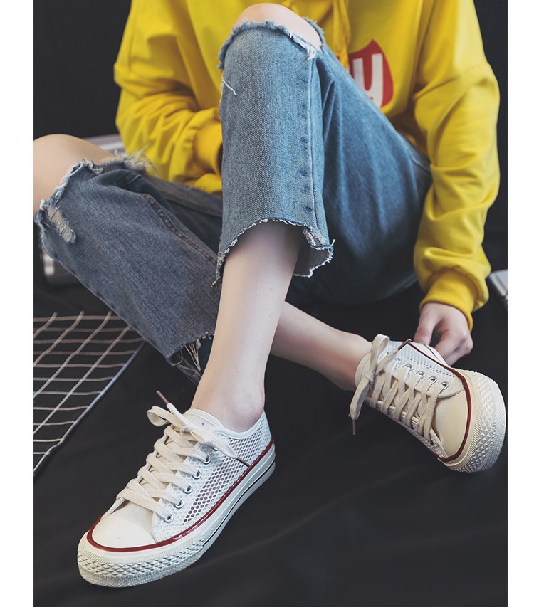 Giày sneaker thể thao dạng lưới thoáng khí, năng động, phong cách M8036