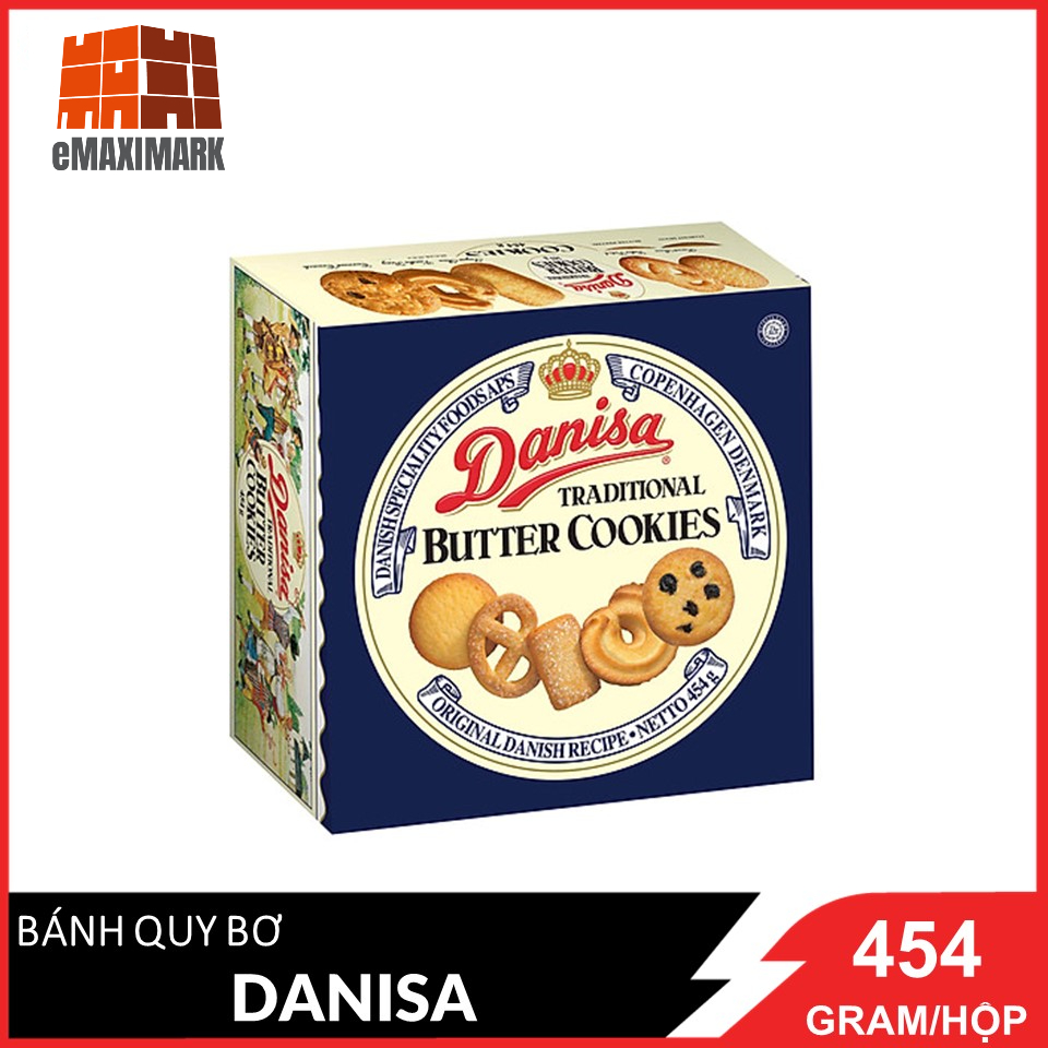 Bánh quy bơ Danisa Size trung Hộp 454g (date mới)