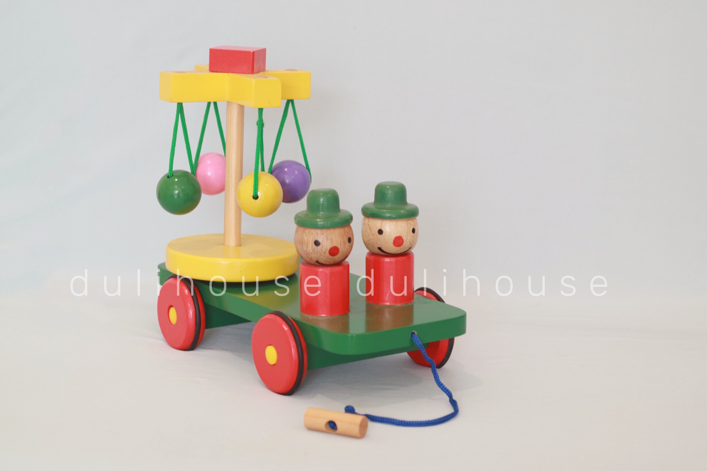 Xe chuyển động chú hề vui nhộn có bánh xe kéo - Phát triển khả nặng vận động sớm cho bé - Sản xuất tại Việt Nam