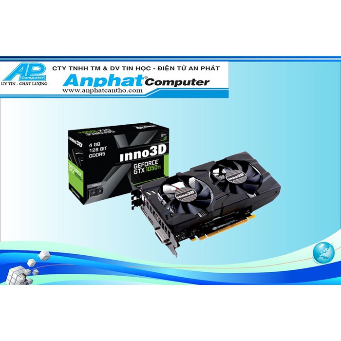 Card Màn Hình VGA INNO3D GeForce GTX 1050 Ti Twin X2 4GB GDDR5 - Hàng Chính Hãng