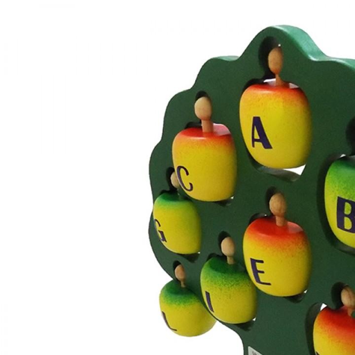 Đồ chơi lắp ghép cây táo học chữ và số, đồ chơi cây táo lắp ghép chữ số thông minh cho bé