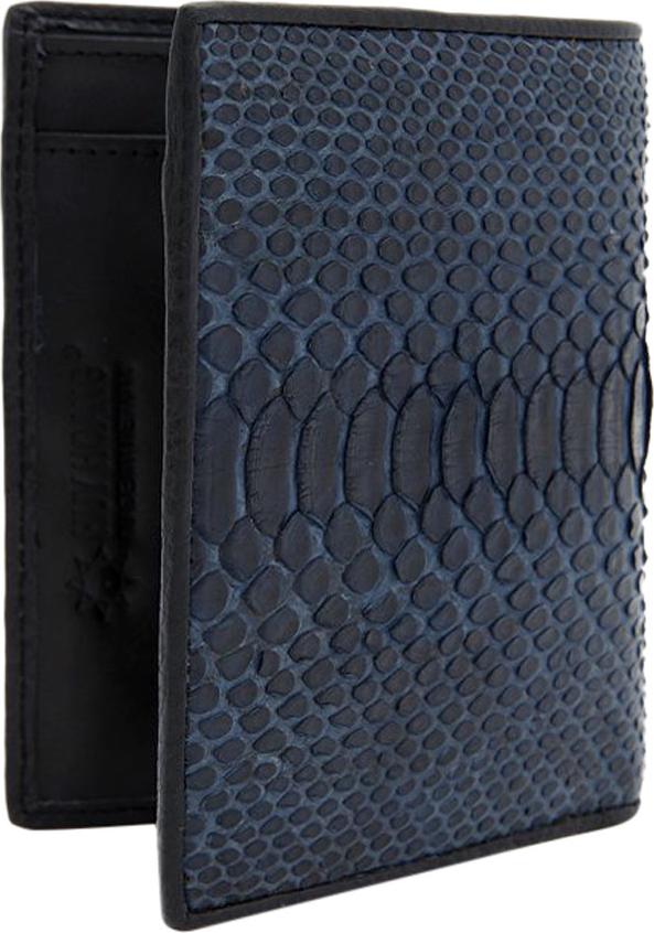 Ví Nam Da Trăn Kiểu Đứng Huy Hoàng HT2310 (12.5 x 10 cm) - Xanh Đậm