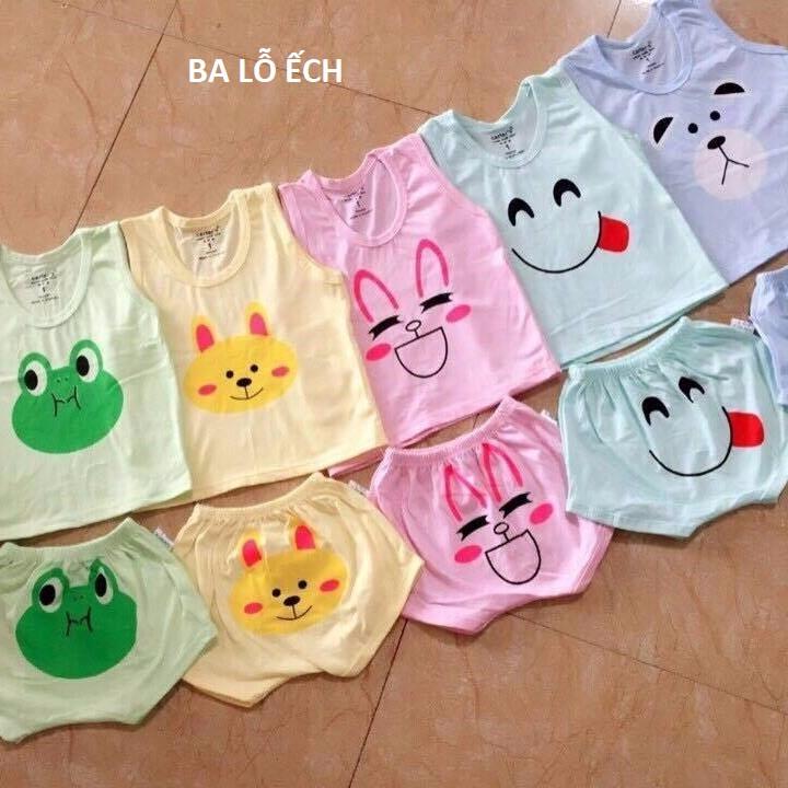 Bộ bé trai gái combo 5 bộ ba lỗ 3-14kg,