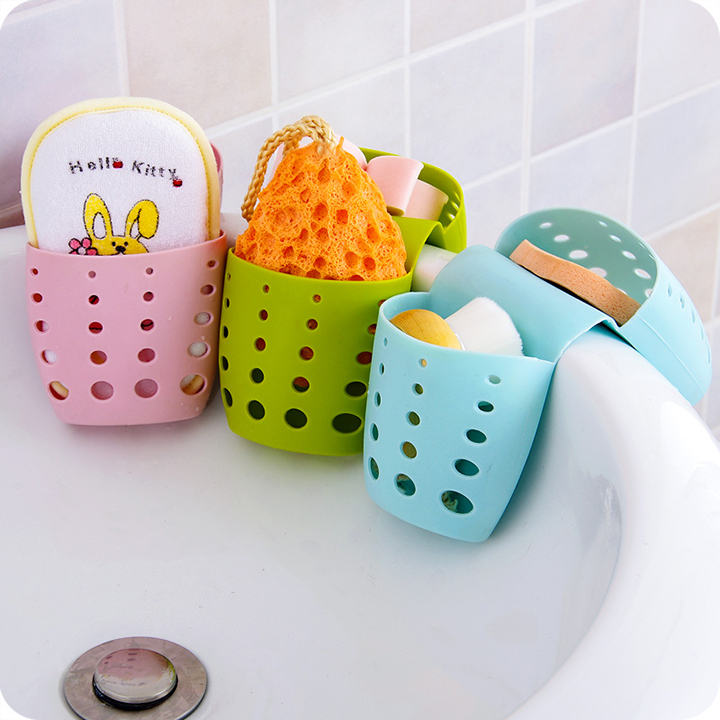 Combo 5 giỏ nhựa treo bồn rửa chén 2 ngăn