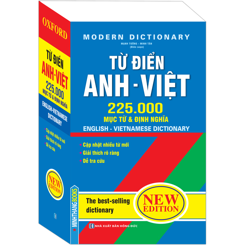 Từ điển Anh Việt 225000 mục từ &amp; định nghĩa (bìa mềm) - tái bản