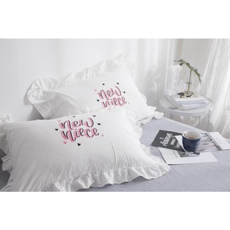 Vỏ Gối Nằm Cotton Mát Thấm Hút Mồ Hôi Tốt Kháng Khuẩn, Chống Ẩm Mốc Kích Thước 48x74