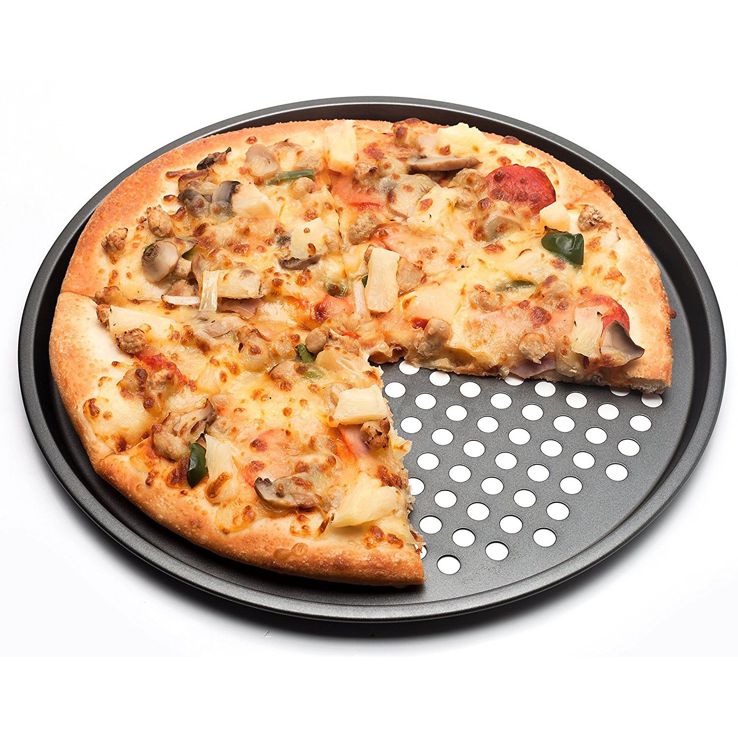 Khay Pizza Đục Lỗ Chống Dính / Khuôn Nướng Pizza Kích Thước 24.5cm