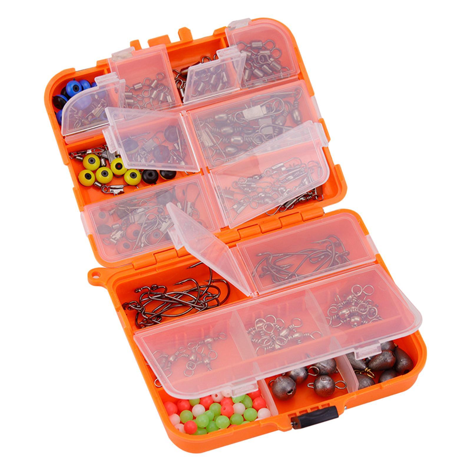 165pcs Carp Fishing Tackles  Sinker Beads Fishing Barrel Hook