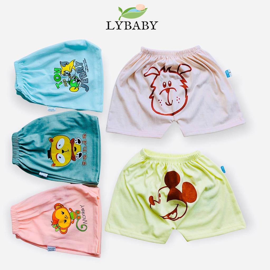 Quần Chục LYBABY Cho Bé Quần Ngắn Cotton Cho Bé Trai Bé Gái In Mông QC02