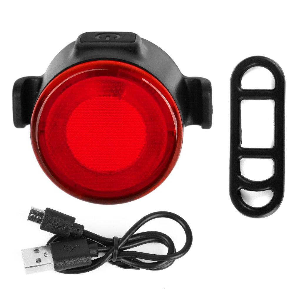 2pcs Mini LED Bicycle Headlamp and Tail Light USB Rechargeable Motorcycle Bike Light Waterproof Safety Warning Cycling Lights