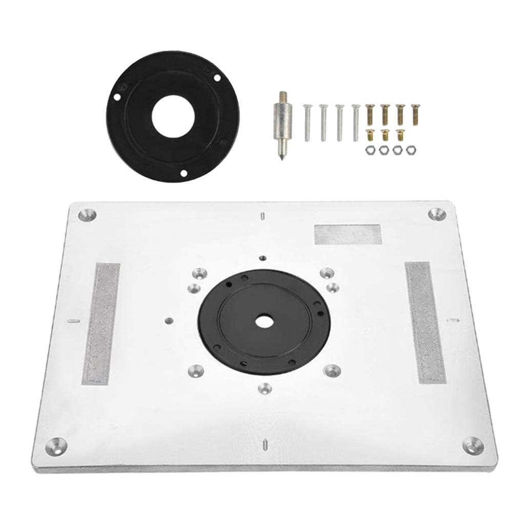 Router Table Insert Plate Aluminum Alloy Woodworking Engraving DIY Tools