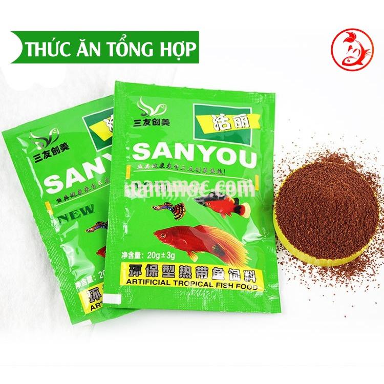 Thức Ăn Cá Cảnh - Gói Nhỏ Tiện Lợi | Cám Cá Bảy Màu - Cám Tổng Hợp Cho Cá Cảnh Thuỷ Sinh | Cám Cá Vàng, Chép
