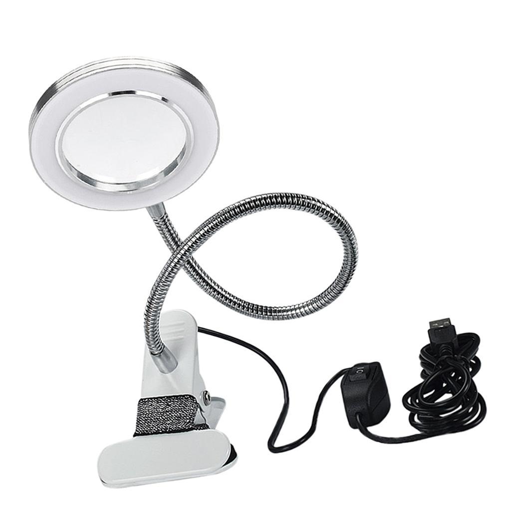 Portable LED Book Light,Portable Clip Lamp,USB Rechargeable 2 Way Brightness