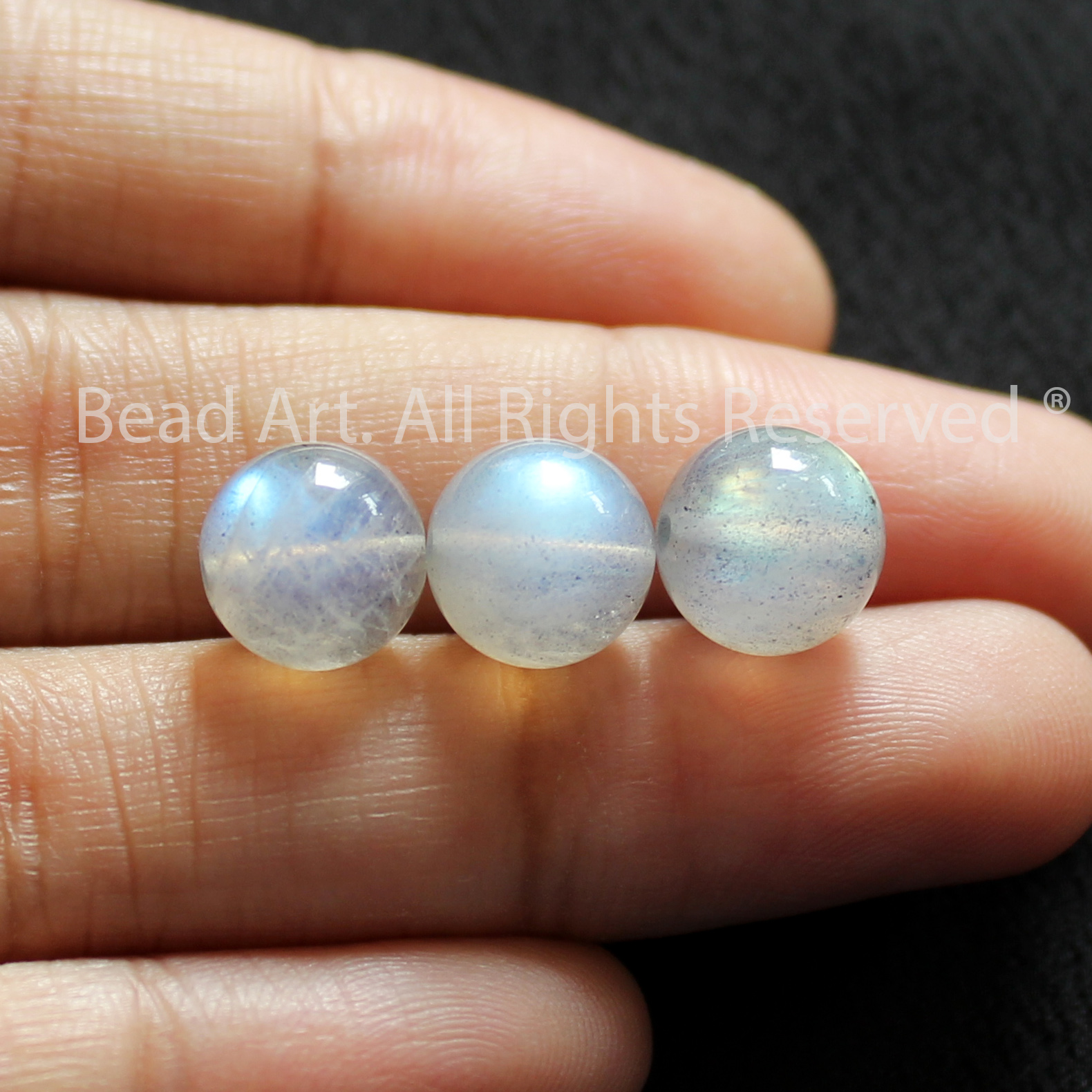9MM Hạt Đá Labradorite Ánh Cầu Vồng Tự Nhiên Loại AB Làm Trang Sức, Phong Thuỷ, Chuỗi Hạt, Mọi Cung Mệnh - Bead Art