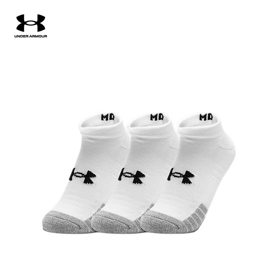 Vớ thể thao unisex Under Armour Training No Show U White/White/Black - 1346755-101